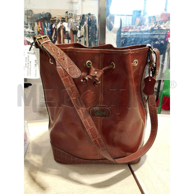BORSA DONNA EL CAMPERO SECCHIELLO MARRONE | Mercatino dell'Usato San giovanni teatino 1
