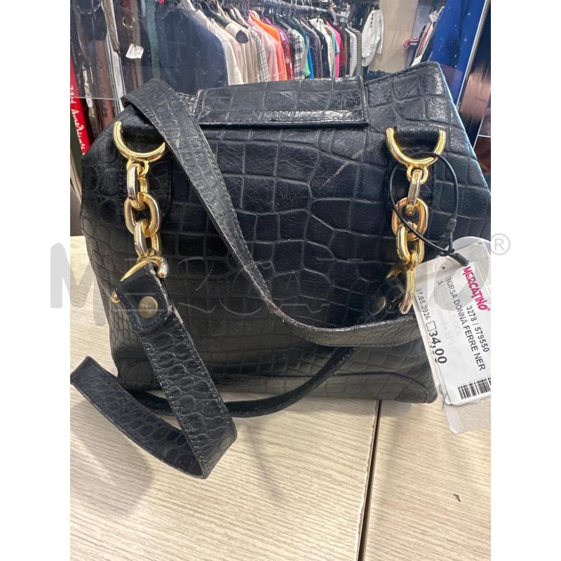 BORSA DONNA FERRE NERA | Mercatino dell'Usato San giovanni teatino 3