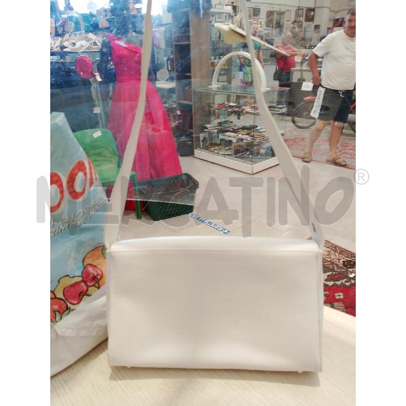 BORSA DONNA FRANCESCO BIASIA BIANCA DORATA PELLE | Mercatino dell'Usato San giovanni teatino 2