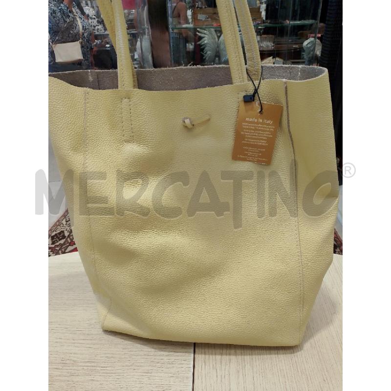 BORSA DONNA GIALLA PELLE | Mercatino dell'Usato San giovanni teatino 3