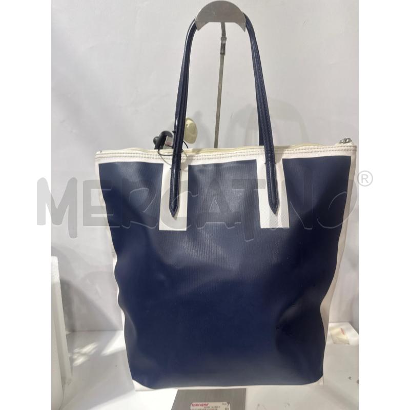 BORSA DONNA LACOSTE BIANCA BLU  | Mercatino dell'Usato San giovanni teatino 2