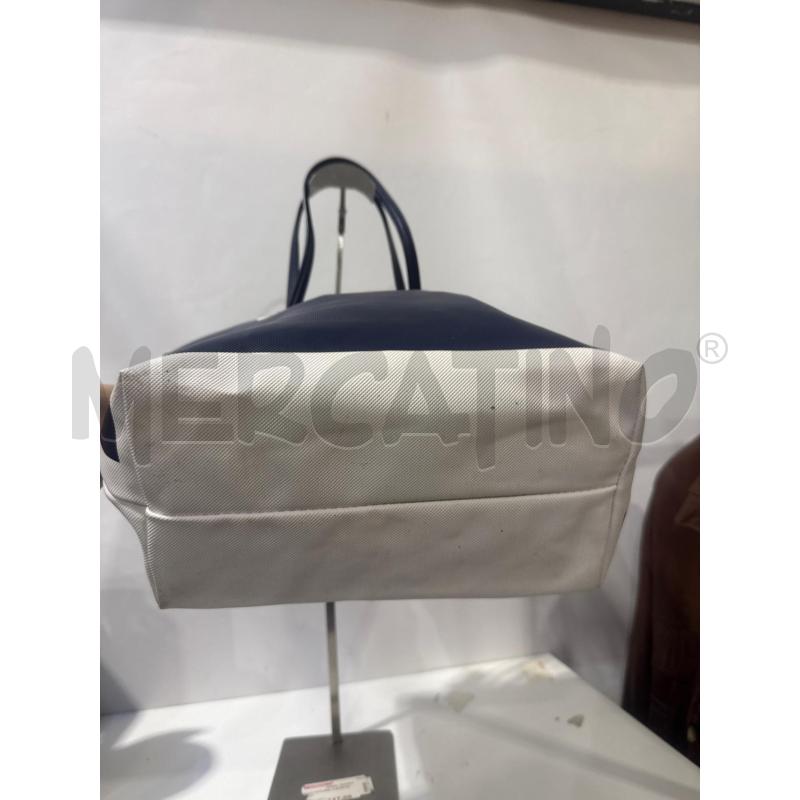BORSA DONNA LACOSTE BIANCA BLU  | Mercatino dell'Usato San giovanni teatino 3