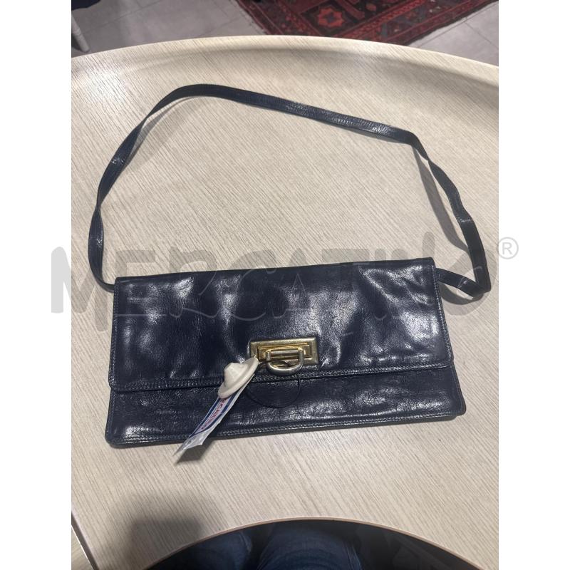 BORSA DONNA LUNGA BLU PELLE | Mercatino dell'Usato San giovanni teatino 1