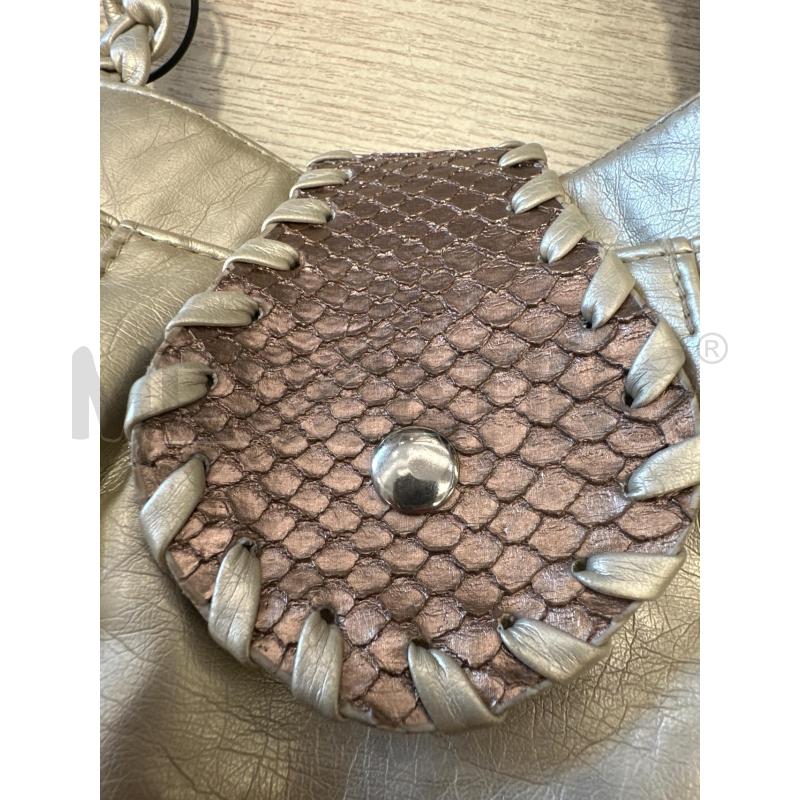 BORSA DONNA MANDARINI DORATA MANICI TRECCE  | Mercatino dell'Usato San giovanni teatino 2