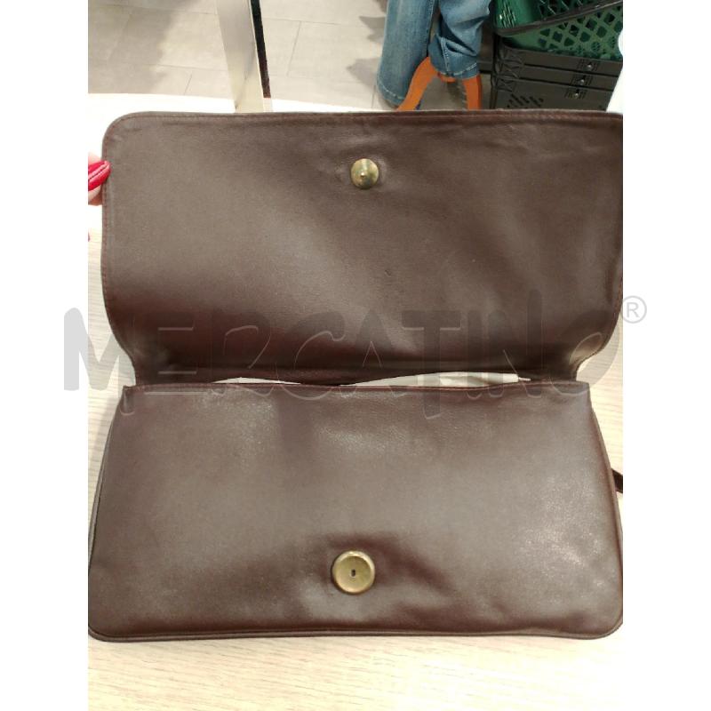 BORSA DONNA MARRONE SQUAME DETT DORATI | Mercatino dell'Usato San giovanni teatino 2