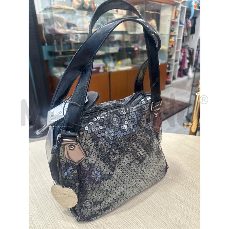 BORSA DONNA MATTIOLO JEANS NERA PALLETTES  | Mercatino dell'Usato San giovanni teatino 2