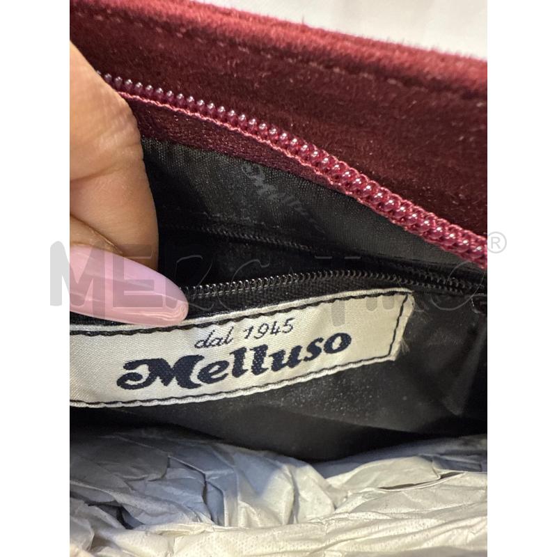 BORSA DONNA MELLUSO BORDEAUX SCAMOSCIATA | Mercatino dell'Usato San giovanni teatino 2