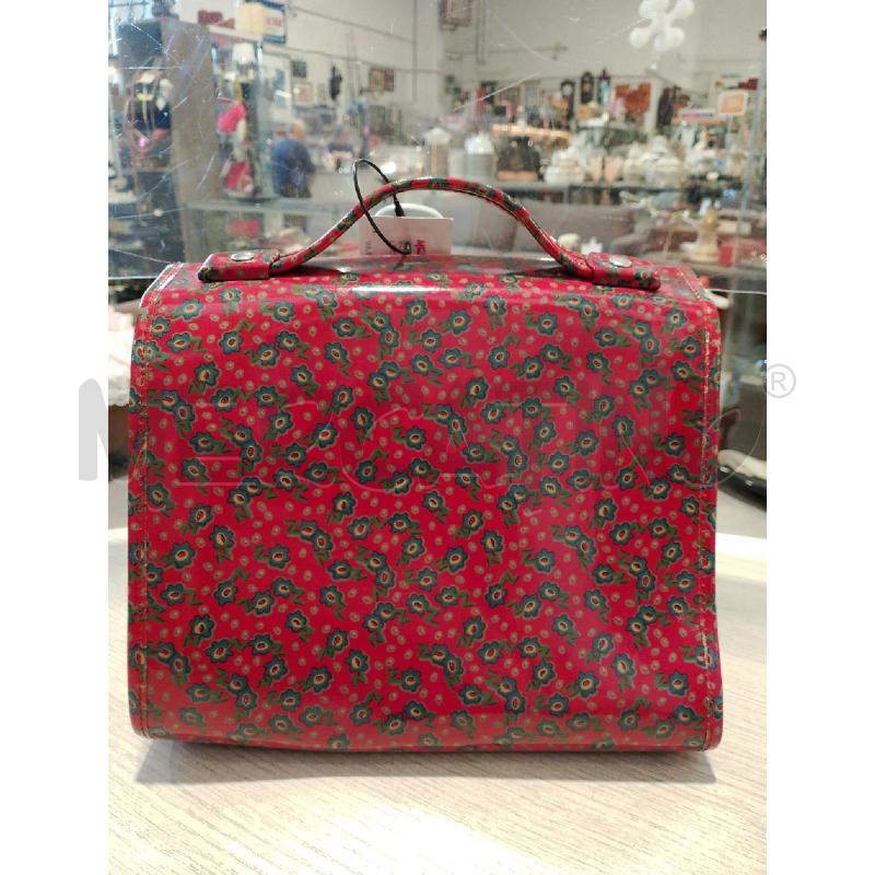 BORSA DONNA NAJ-OLEARI ROSSA FIORI VERDI  | Mercatino dell'Usato San giovanni teatino 2