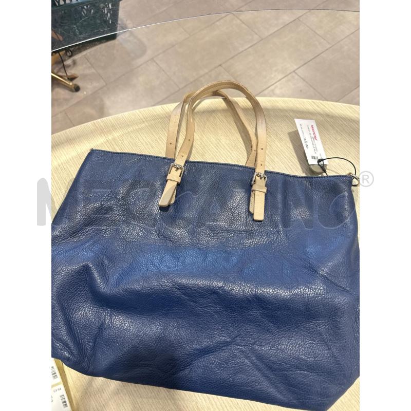 BORSA DONNA PELLE BLU  | Mercatino dell'Usato San giovanni teatino 1