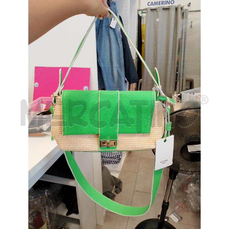 BORSA DONNA POTRI PAGLIA VERDE | Mercatino dell'Usato San giovanni teatino 1