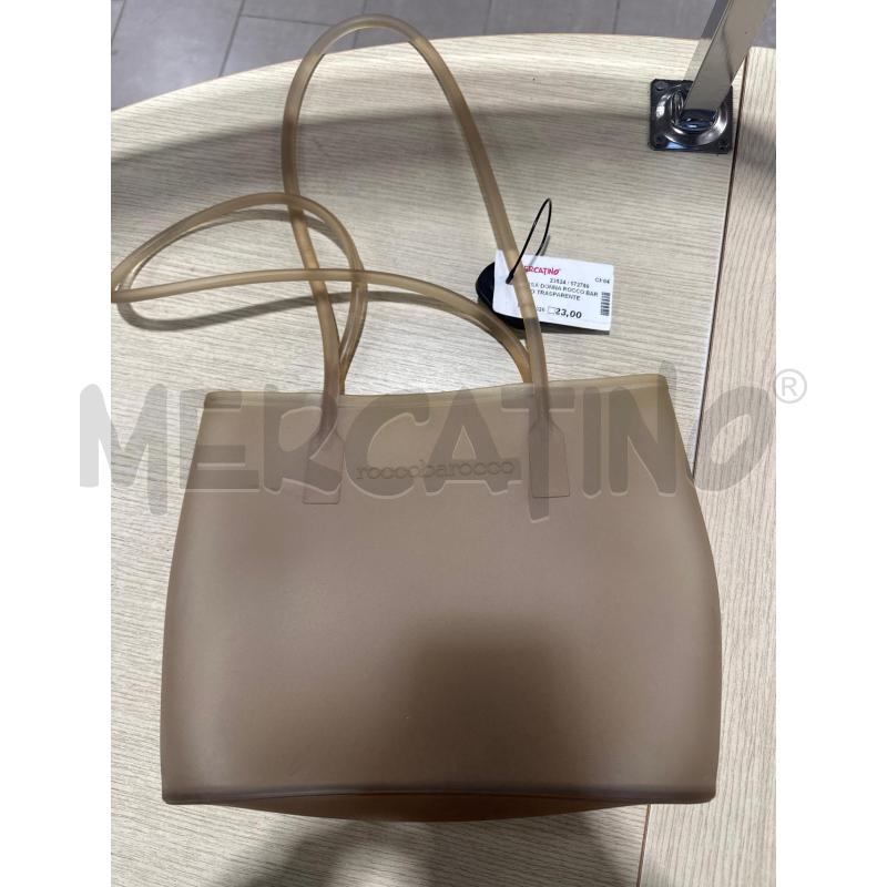 BORSA DONNA ROCCO BAROCCO TRASPARENTE  | Mercatino dell'Usato San giovanni teatino 1
