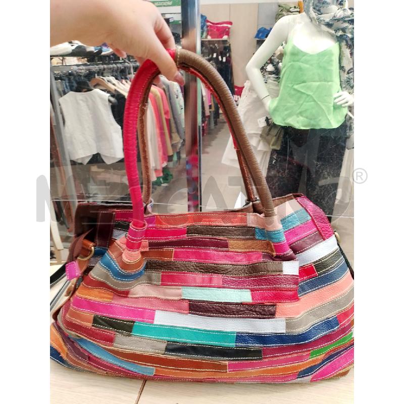 BORSA DONNA ROMBI COLORATI FIORI | Mercatino dell'Usato San giovanni teatino 1