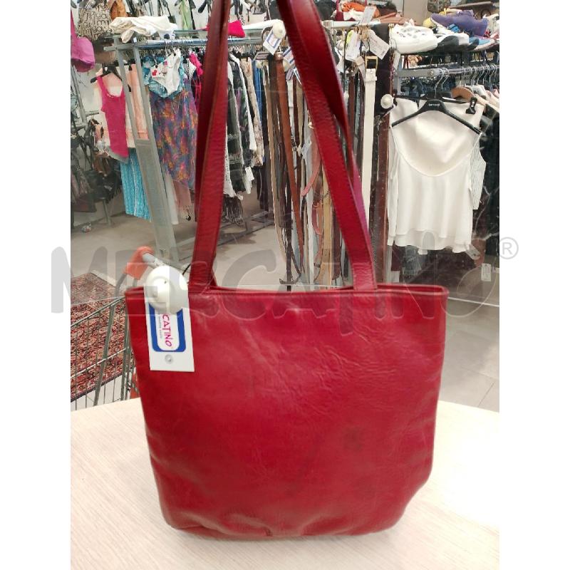BORSA DONNA ROSSA PELLE | Mercatino dell'Usato San giovanni teatino 1