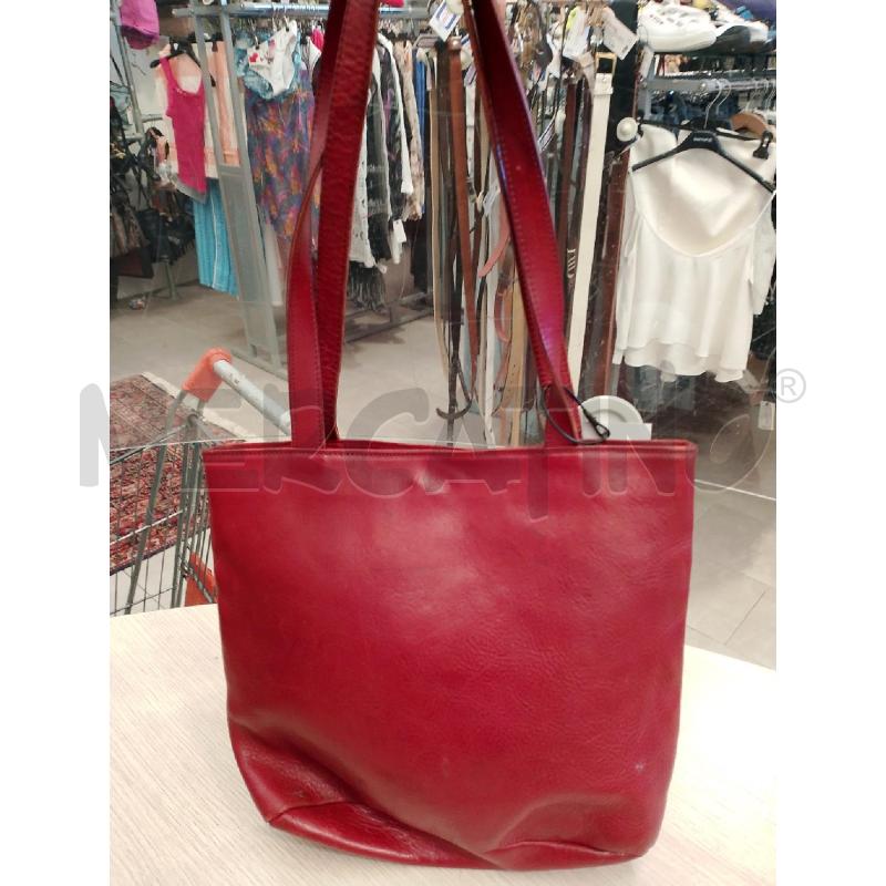 BORSA DONNA ROSSA PELLE | Mercatino dell'Usato San giovanni teatino 2