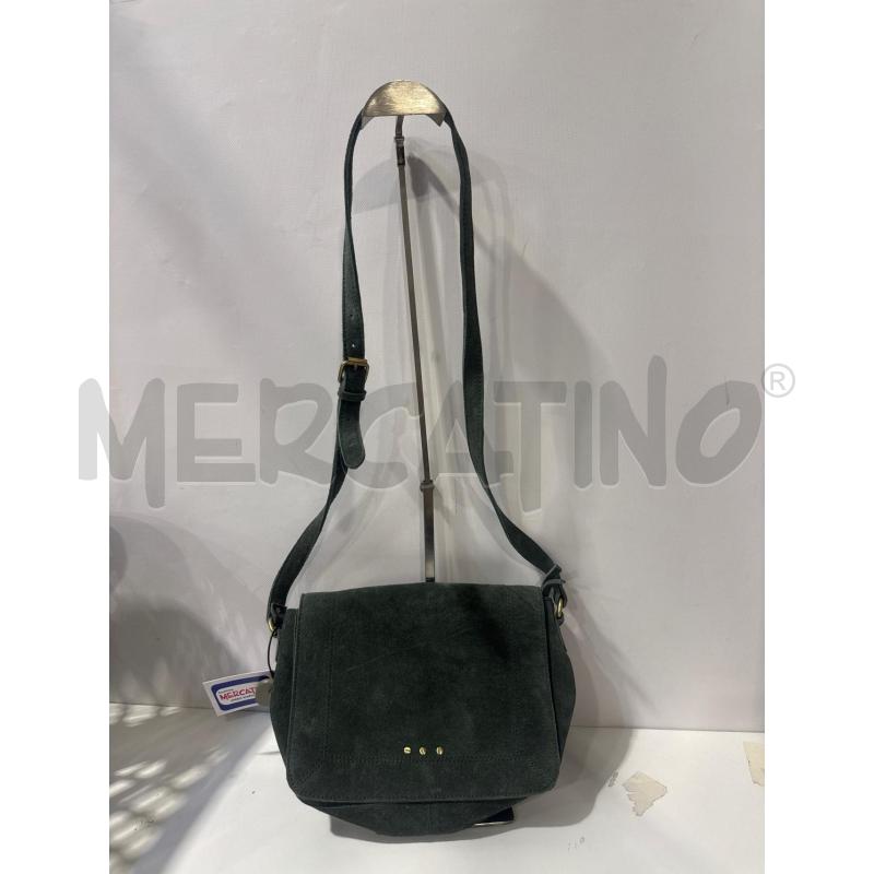 BORSA DONNA SCAMOSCIATA VERDE  | Mercatino dell'Usato San giovanni teatino 1