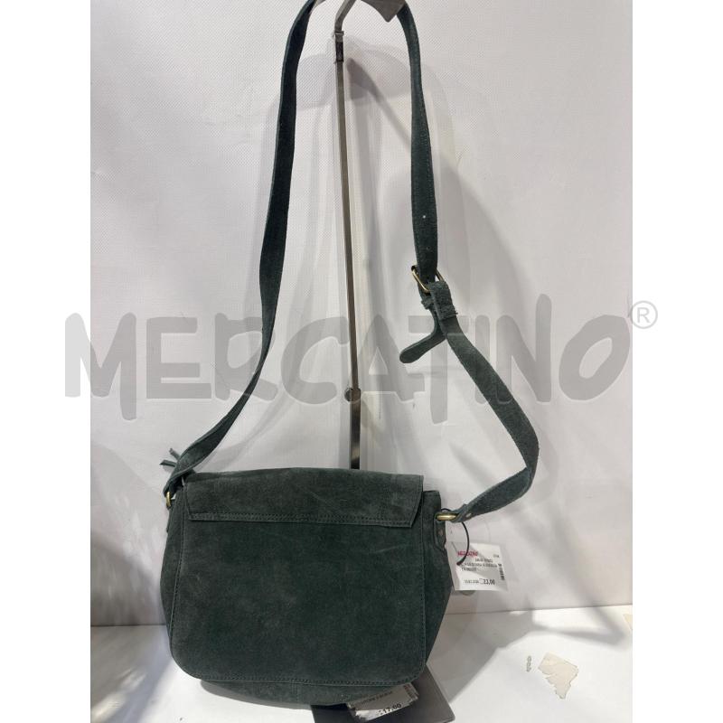 BORSA DONNA SCAMOSCIATA VERDE  | Mercatino dell'Usato San giovanni teatino 2