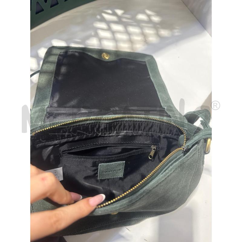 BORSA DONNA SCAMOSCIATA VERDE  | Mercatino dell'Usato San giovanni teatino 3