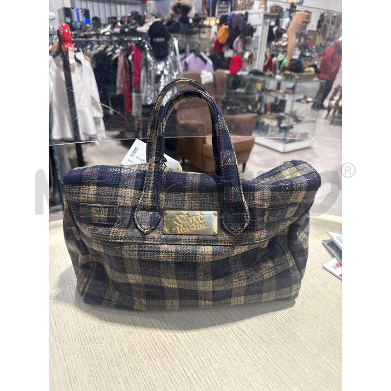 BORSA DONNA SECRET PON PON QUADRI BLU | Mercatino dell'Usato San giovanni teatino 1