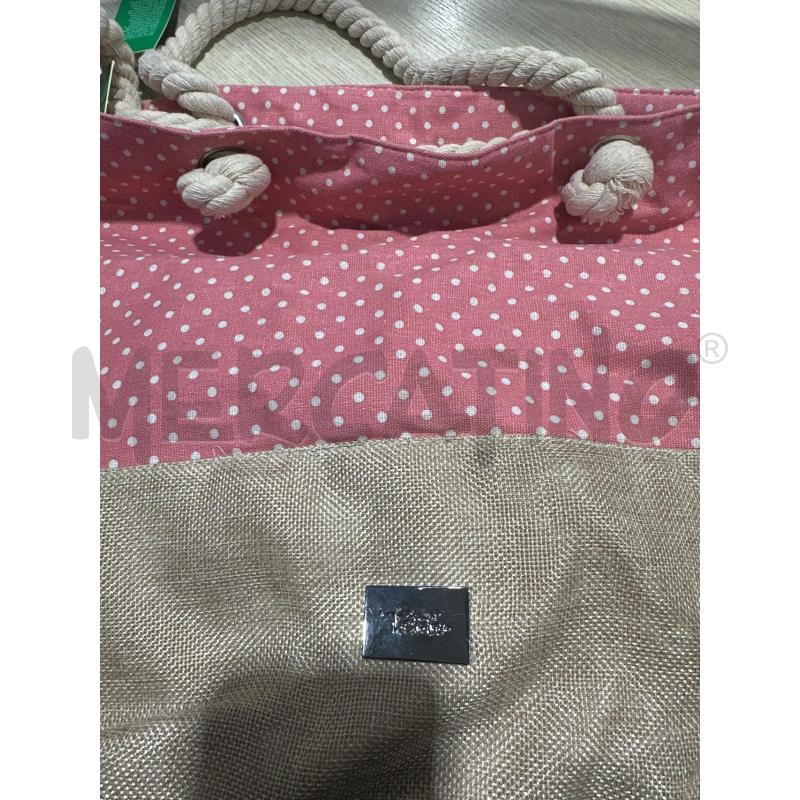 BORSA DONNA VERDE ROSA POIS BIANCHI  | Mercatino dell'Usato San giovanni teatino 2