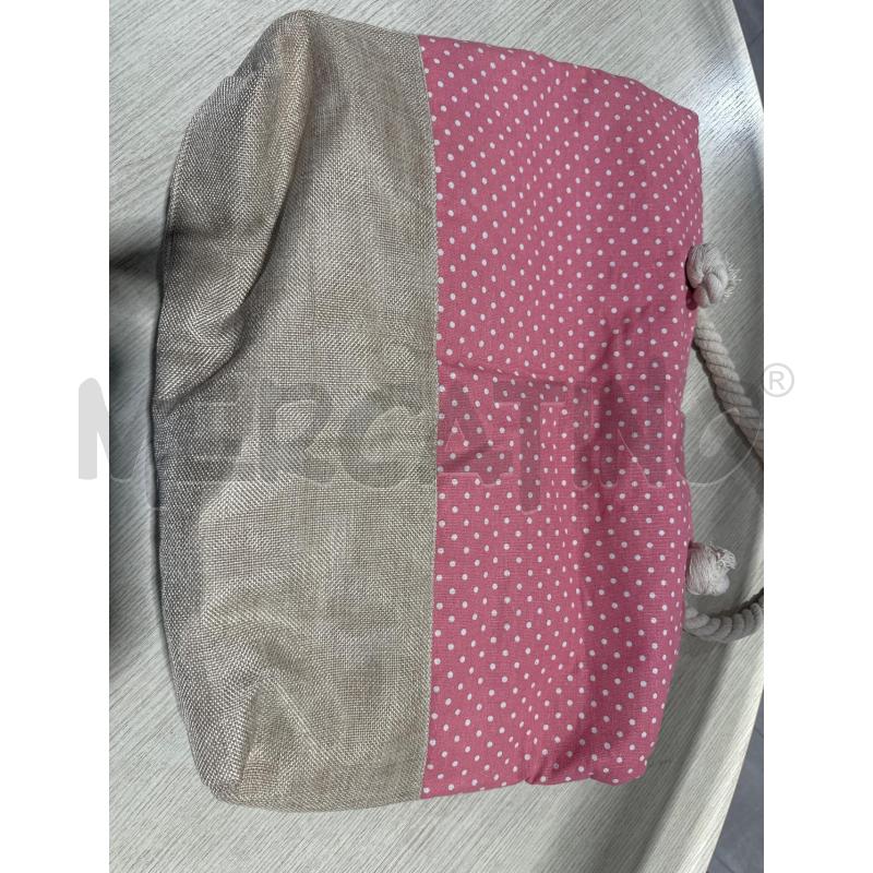 BORSA DONNA VERDE ROSA POIS BIANCHI  | Mercatino dell'Usato San giovanni teatino 3