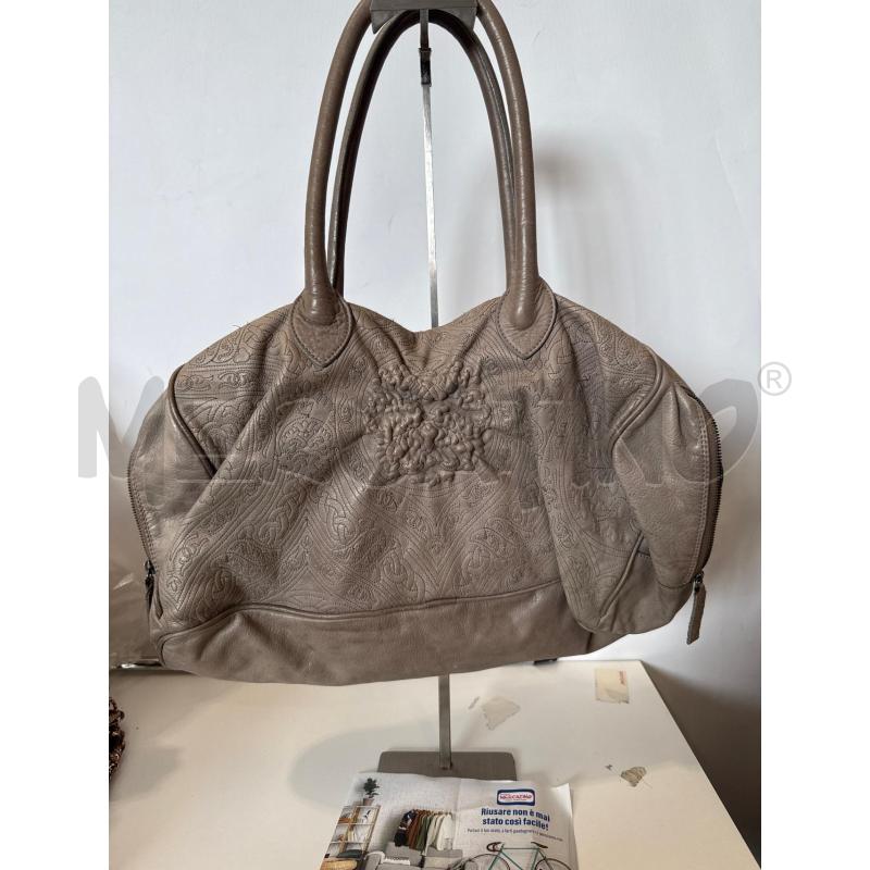 BORSA DONNA VERNICE BEIGE PELLE | Mercatino dell'Usato San giovanni teatino 1