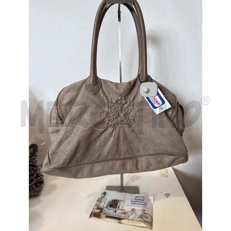 BORSA DONNA VERNICE BEIGE PELLE | Mercatino dell'Usato San giovanni teatino 2
