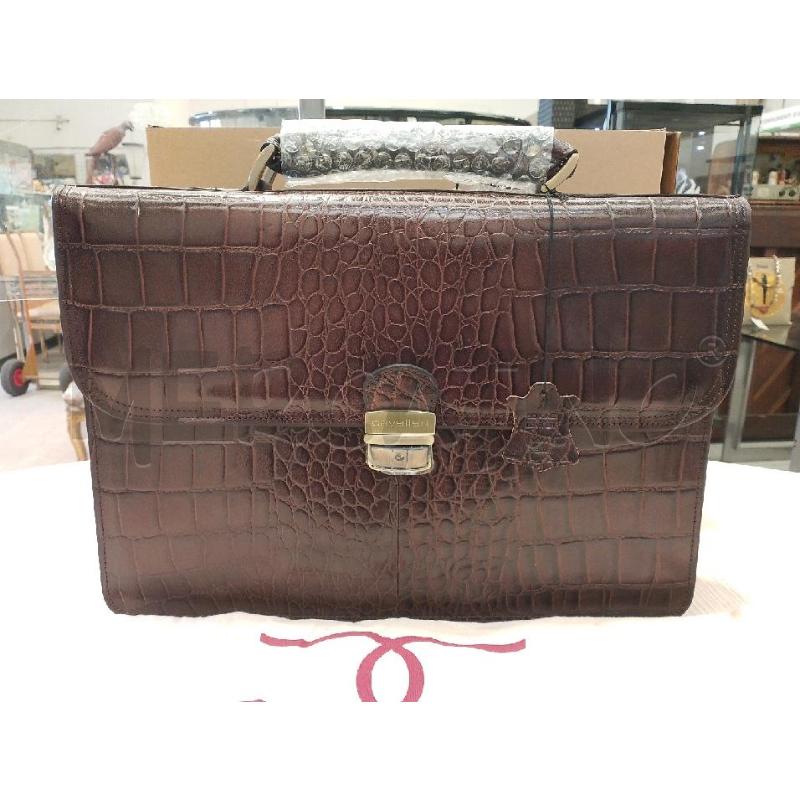 BORSA PELLE CAVALLARI MARRONE | Mercatino dell'Usato San giovanni teatino 1