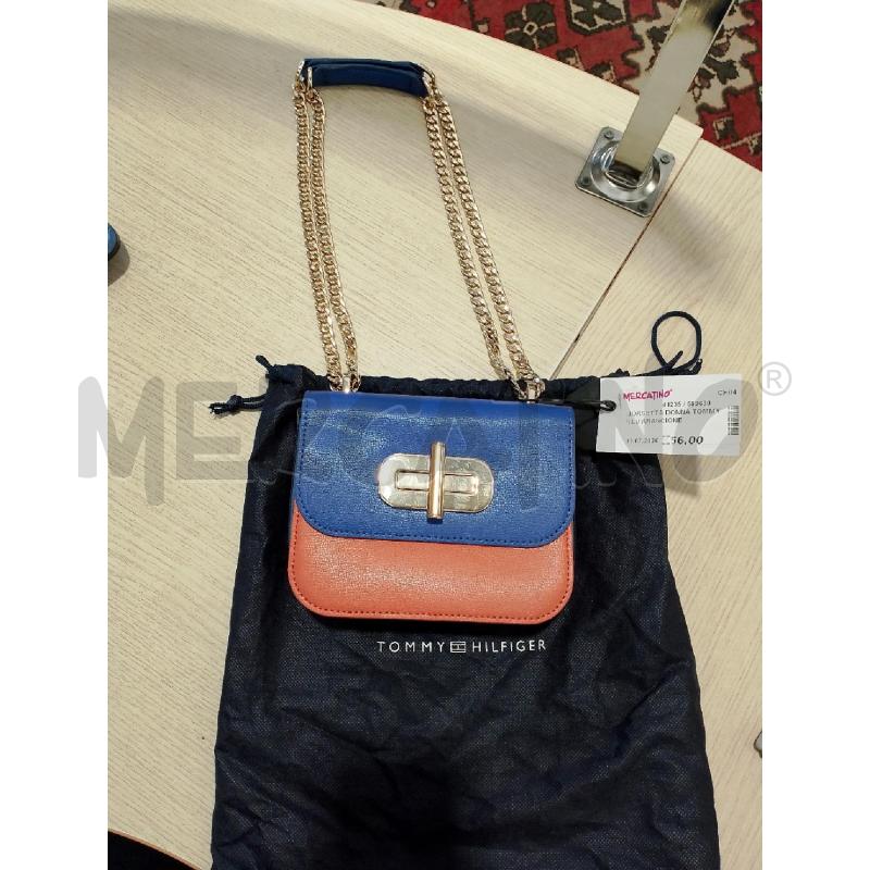 BORSETTA DONNA TOMMY BLU ARANCIONE | Mercatino dell'Usato San giovanni teatino 1