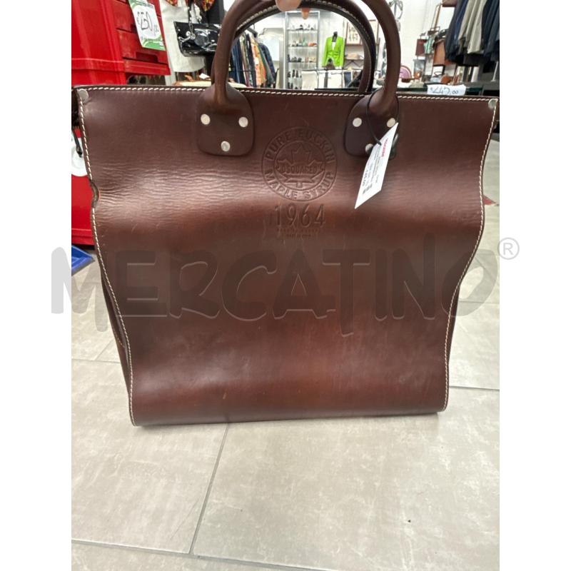BORSONE DSQUARED PELLE MARRO | Mercatino dell'Usato San giovanni teatino 1