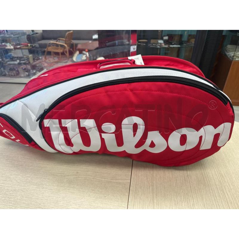 BORSONE PER RACCHETTE WILSON BIANCO E ROSSO | Mercatino dell'Usato San giovanni teatino 3