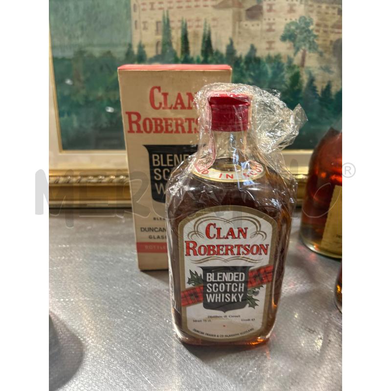 BOTTIGLIA  CLAN ROBERTSON BLENDED SCOTCH WHISKY | Mercatino dell'Usato San giovanni teatino 1