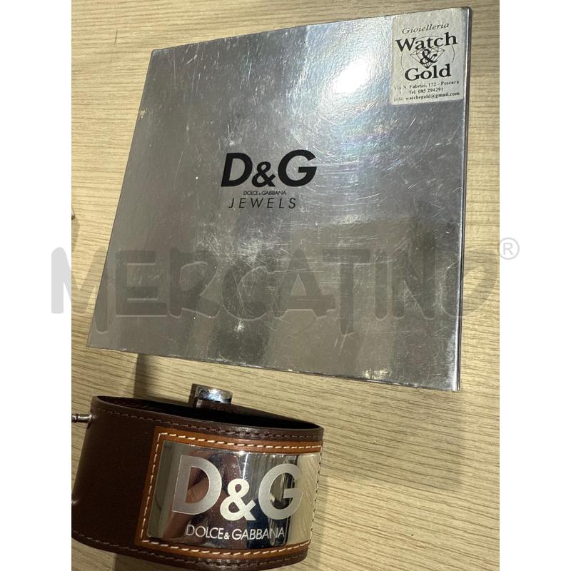 BRACCIALE D&G MARRONE PELLE  | Mercatino dell'Usato San giovanni teatino 2