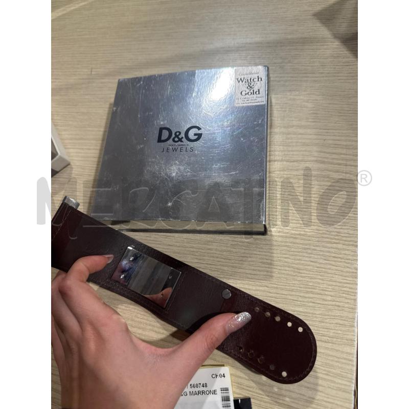 BRACCIALE D&G MARRONE PELLE  | Mercatino dell'Usato San giovanni teatino 3