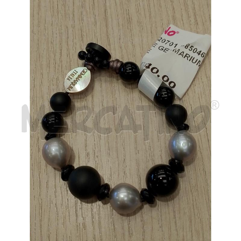 BRACCIALE GEMMARIUM SFERE NERE  | Mercatino dell'Usato San giovanni teatino 1