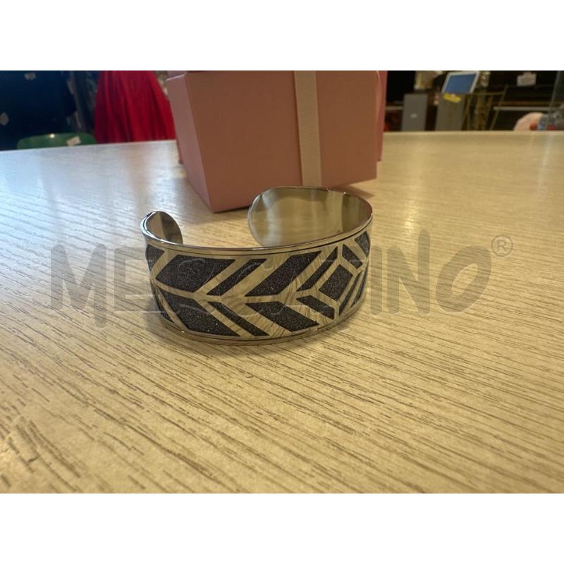 BRACCIALE STROILI ARGENTATO BLU GLITTER RIGIDO | Mercatino dell'Usato San giovanni teatino 3