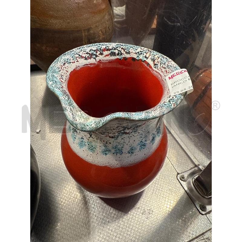 BROCCA ROSSA DECORO BIANCO E AZZURRO | Mercatino dell'Usato San giovanni teatino 2