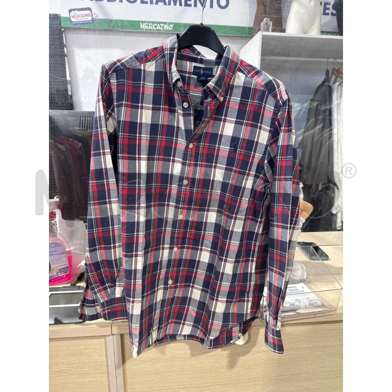 CAMICIA BAMBINO RALPH LAUREN QUADRI ROSSI BLU  | Mercatino dell'Usato San giovanni teatino 1