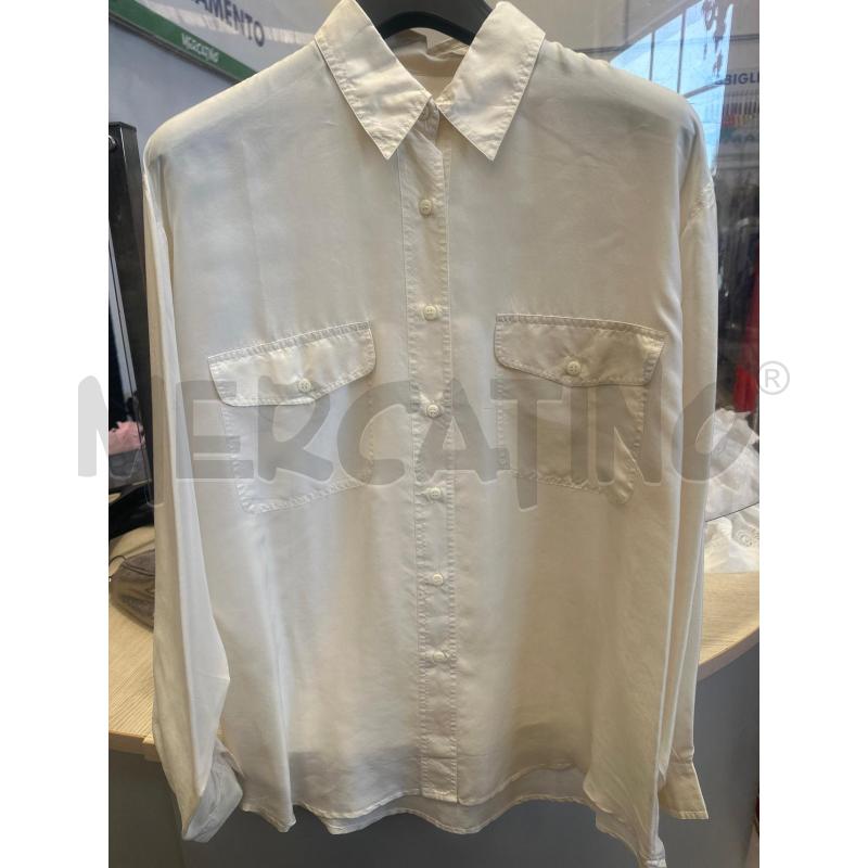 CAMICIA DONNA BIANCA PURA SETA TG L | Mercatino dell'Usato San giovanni teatino 1