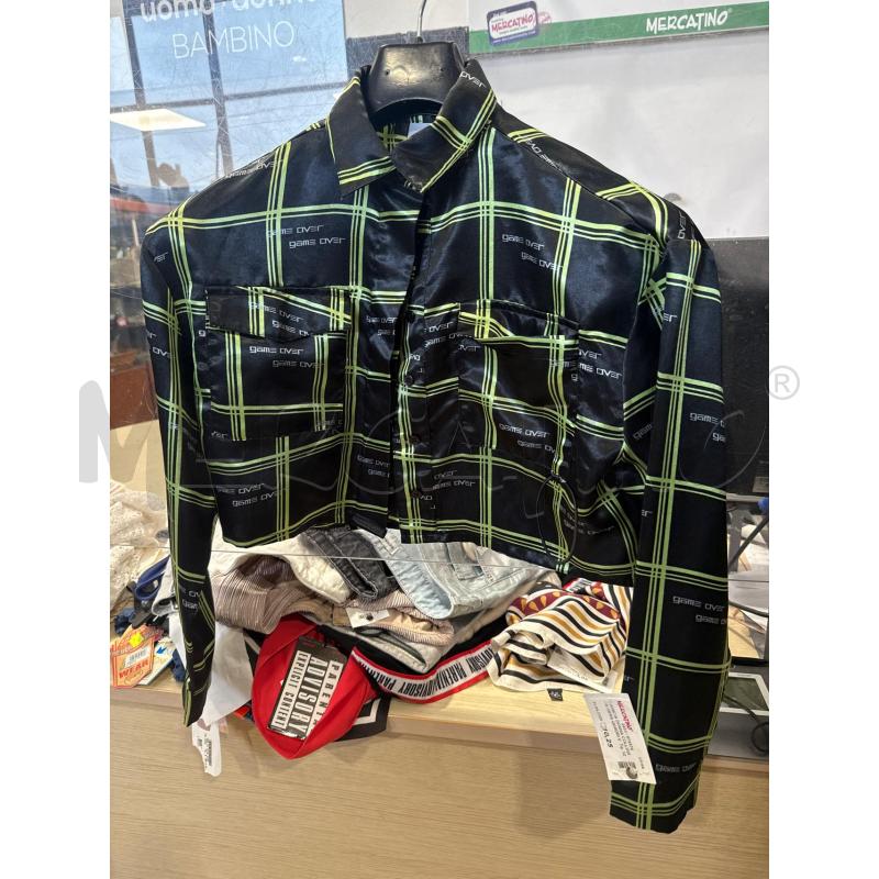 CAMICIA DONNA COLLUSION NERA QUADRI VERDI | Mercatino dell'Usato San giovanni teatino 1