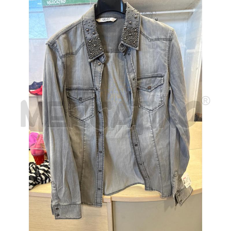 CAMICIA DONNA LIU JO GRIGIA PERLINE | Mercatino dell'Usato San giovanni teatino 1