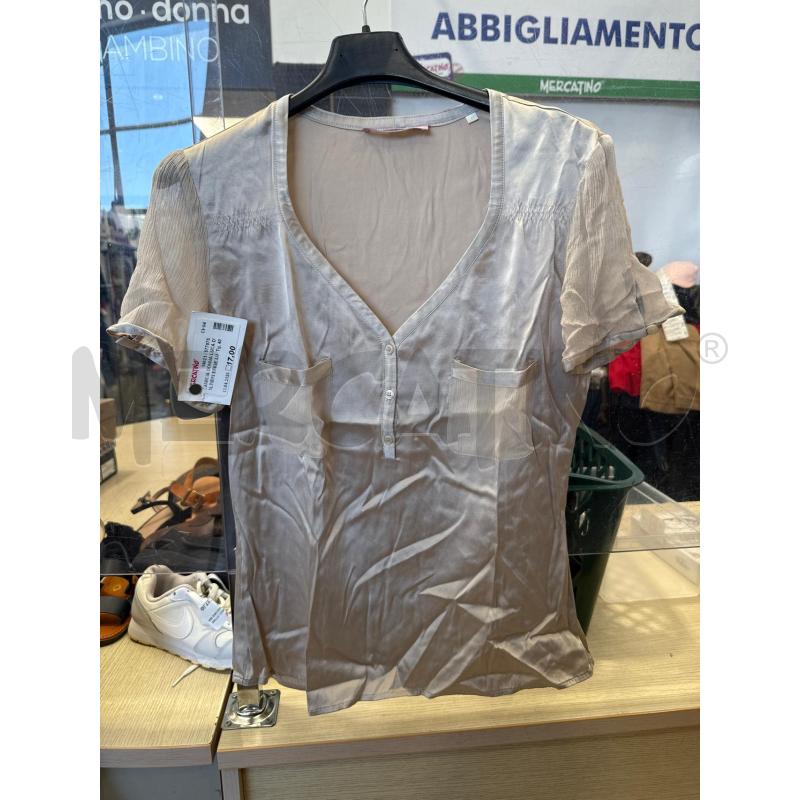 CAMICIA DONNA LUCA D'ALTIERI BEIGE LUCIDA | Mercatino dell'Usato San giovanni teatino 1
