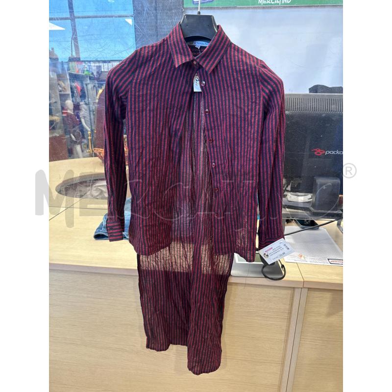 CAMICIA DONNA PATRIZIA PEPE RIGHE ROSSE NERE DORATE  | Mercatino dell'Usato San giovanni teatino 1