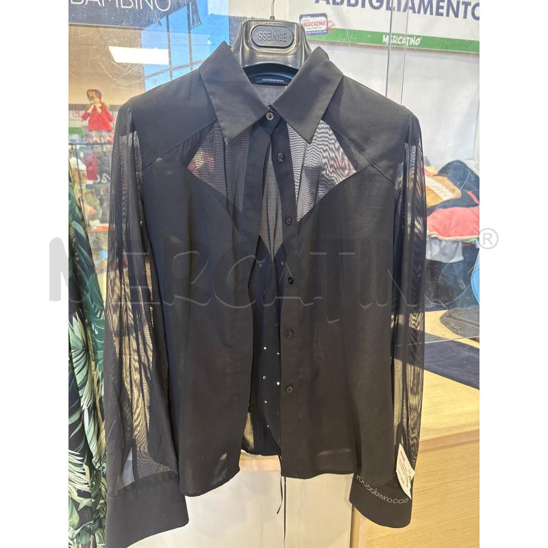 CAMICIA DONNA ROCCO BAROCCO NERA LACCI VELO | Mercatino dell'Usato San giovanni teatino 1
