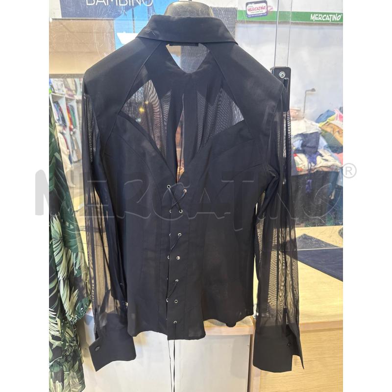 CAMICIA DONNA ROCCO BAROCCO NERA LACCI VELO | Mercatino dell'Usato San giovanni teatino 2