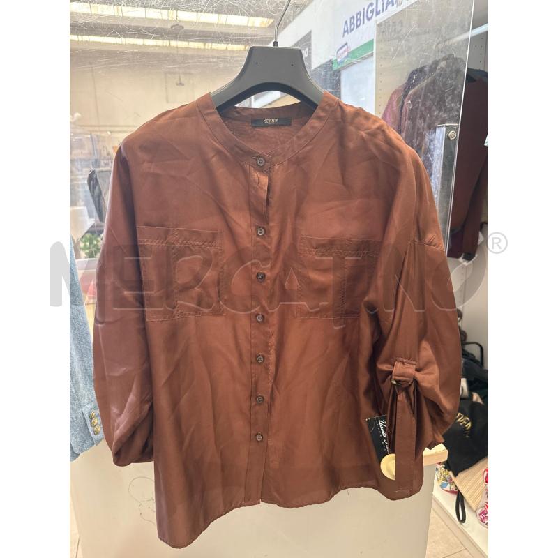 CAMICIA DONNA SEVENTY MARRONE SETA | Mercatino dell'Usato San giovanni teatino 1