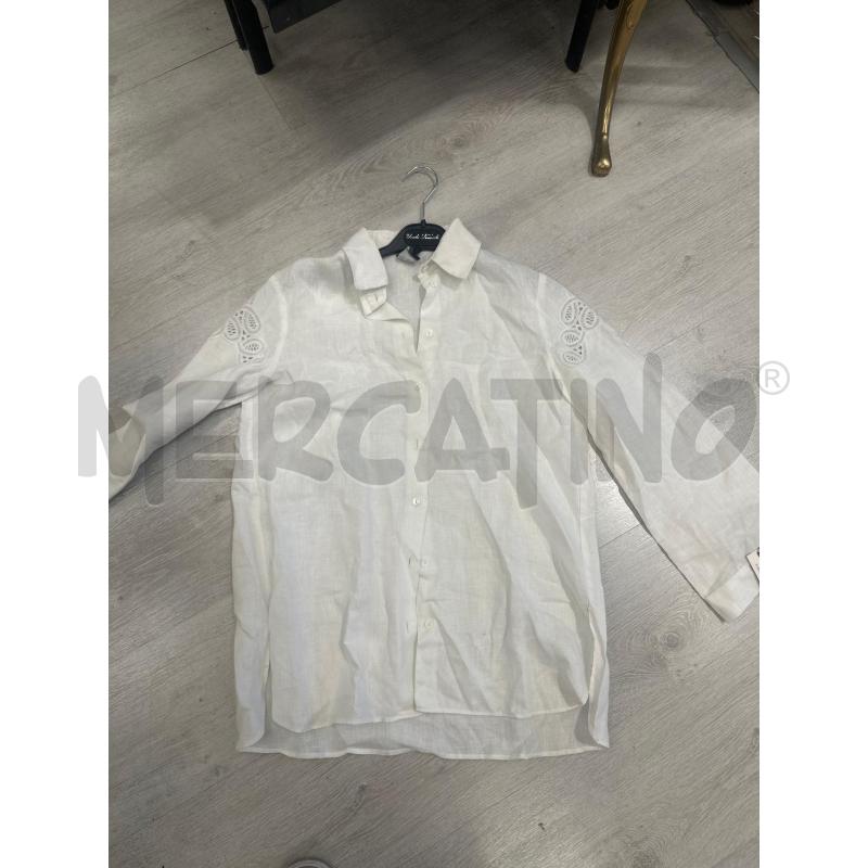CAMICIA DONNA TRICOT CHIC BIANCA LINO | Mercatino dell'Usato San giovanni teatino 1