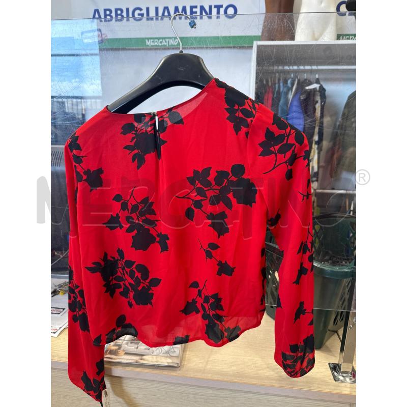 CAMICIA DONNA VINCE CAMUTO ROSSA NERA  | Mercatino dell'Usato San giovanni teatino 2
