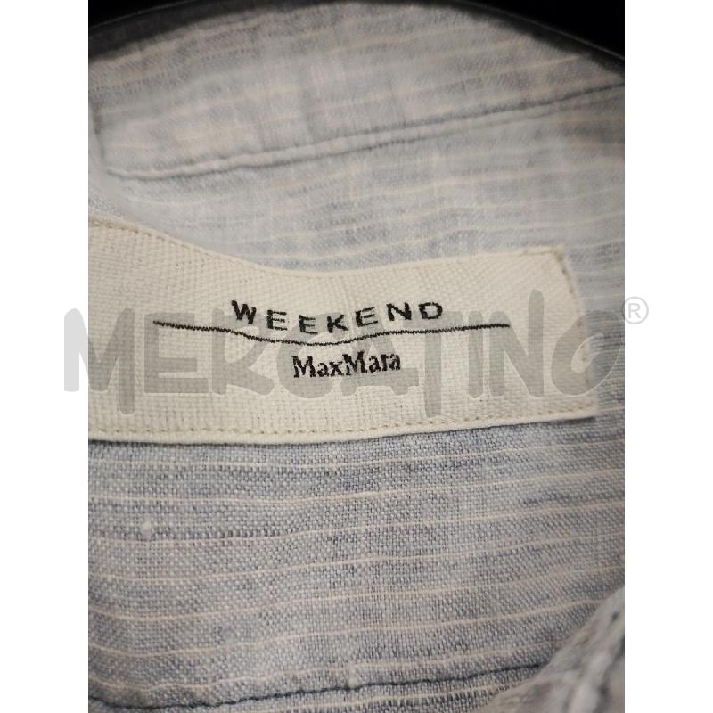 CAMICIA DONNA WEEKEND MAX MARA AZZURRA RIGHE  | Mercatino dell'Usato San giovanni teatino 2