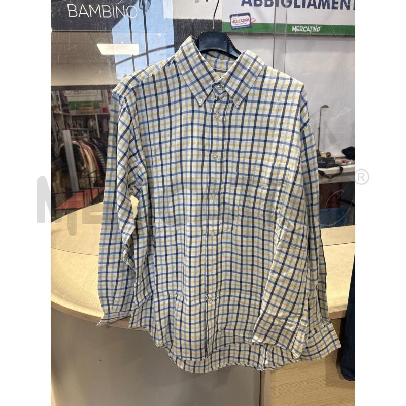 CAMICIA UOMO BOGGI QUADRI BLU CELESTI GIALLI | Mercatino dell'Usato San giovanni teatino 1