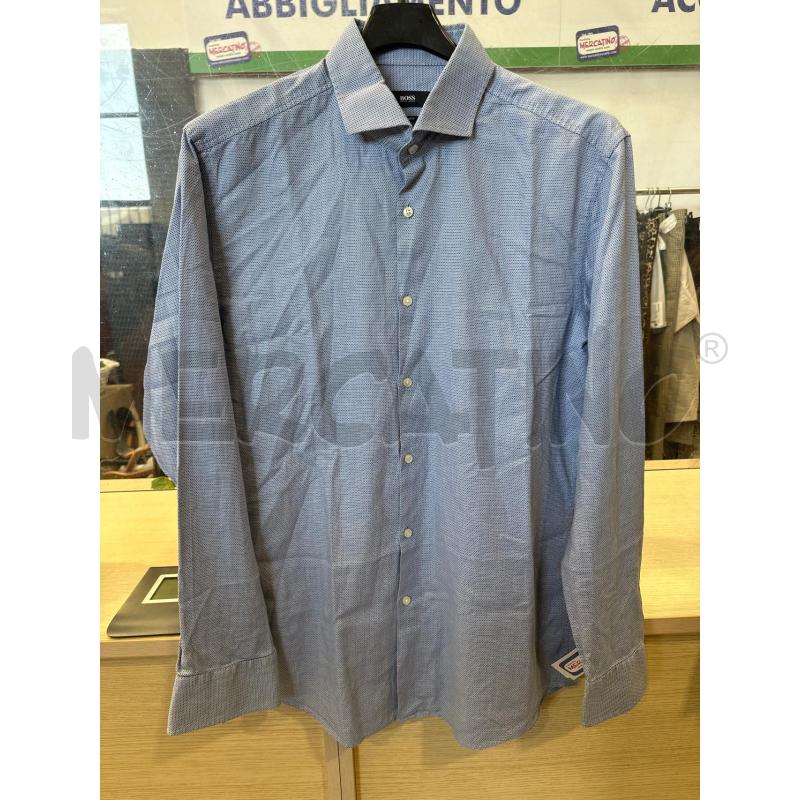 CAMICIA UOMO BOSS AZZURRA | Mercatino dell'Usato San giovanni teatino 1